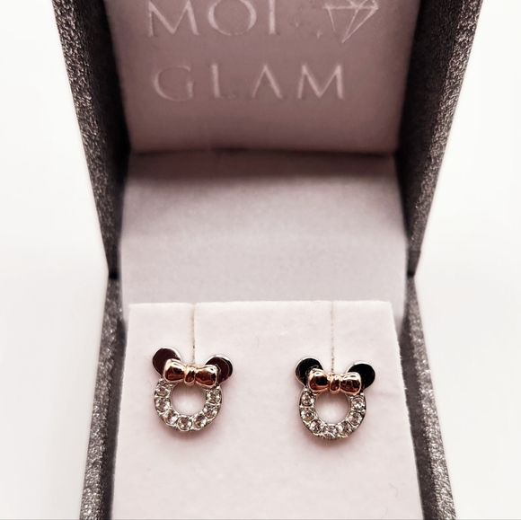 Minnie Mouse Inspired Earrings - Picture 3 of 7